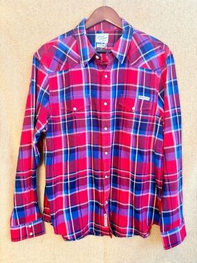 Lucky Brand Western Plaid Button Down Shirt